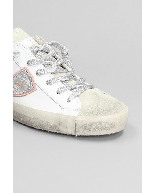 Philippe Model White Prsx Low Sneakers