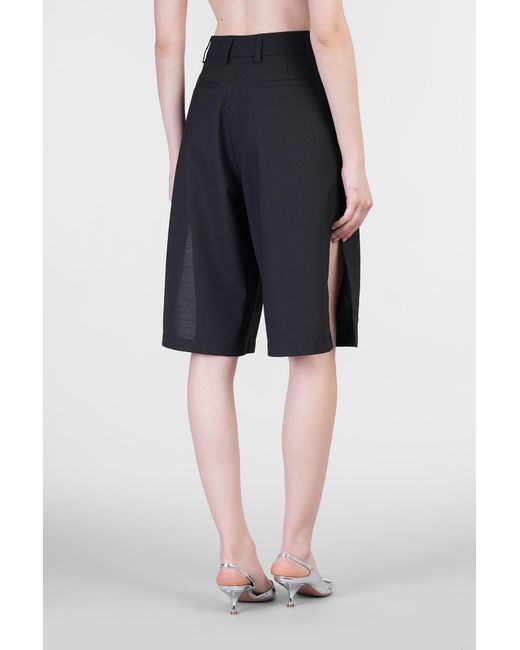 THE LATEST Blue Brenda 31b4 Shorts In Black Polyester