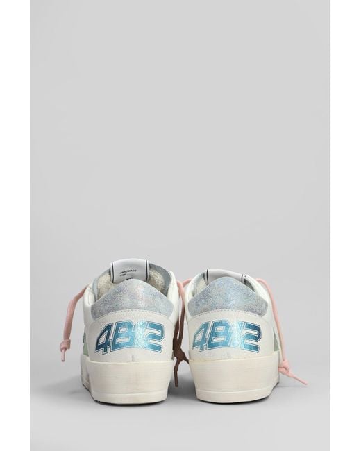 Sneakers Kyle in Pelle Bianca di 4b12 in White