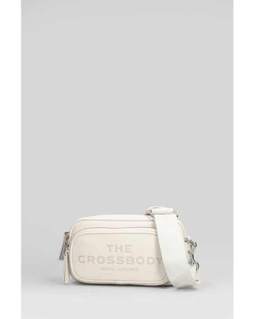 Marc Jacobs Natural The Crossbody Shoulder Bag In White Leather