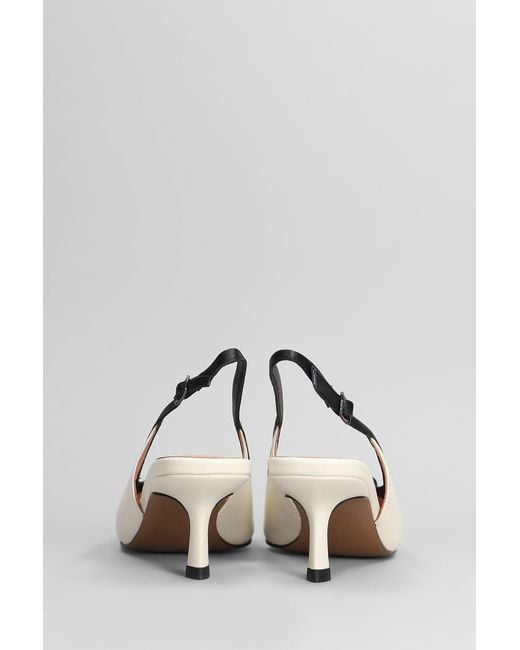 Bibi Lou Bonnie 55 Pumps In White Leather