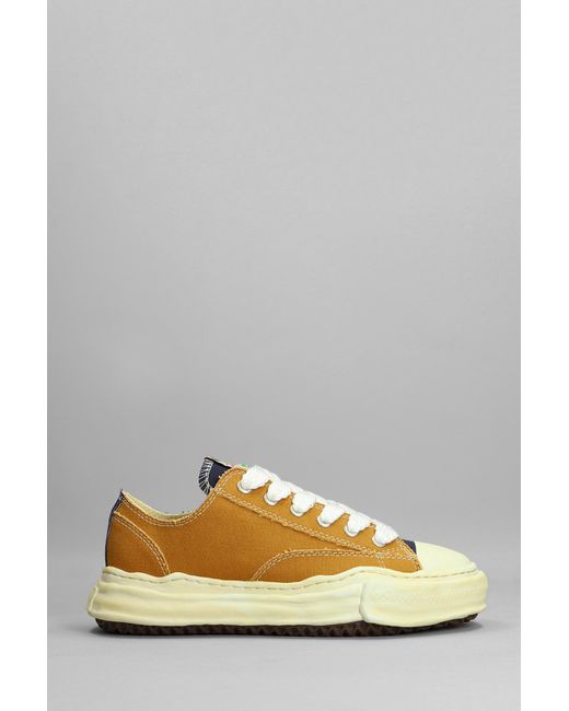 Mihara Yasuhiro Peterson Sneakers In Yellow Cotton for men