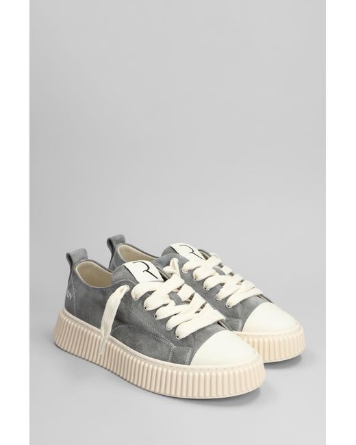 Rhun Gray Suede Sneakers In Grey Suede for men