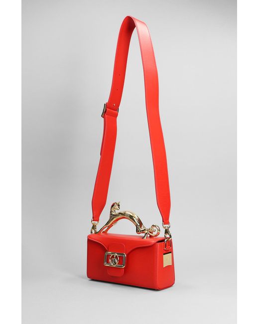 Lanvin Hand Bag In Red Leather