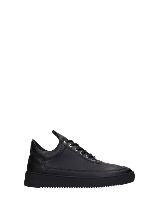 Filling Pieces Low Top Ripple Sneakers In Black Leather for Men - Lyst