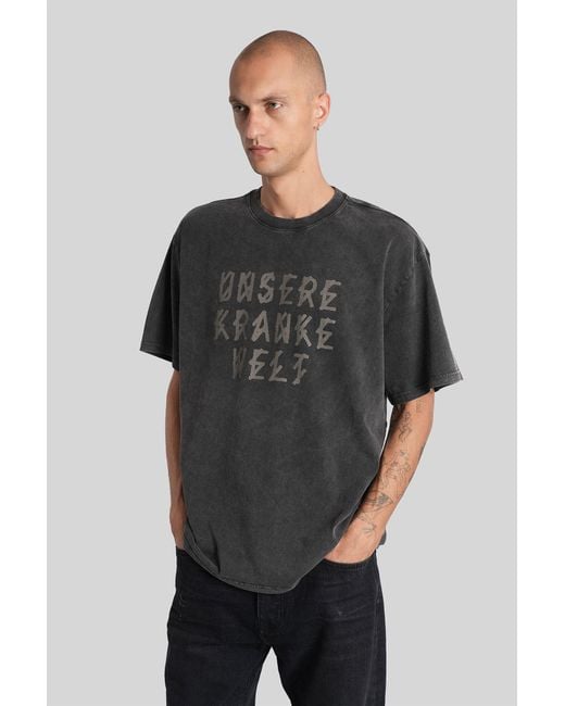 44 Label Group Gray T-shirt In Grey Cotton for men