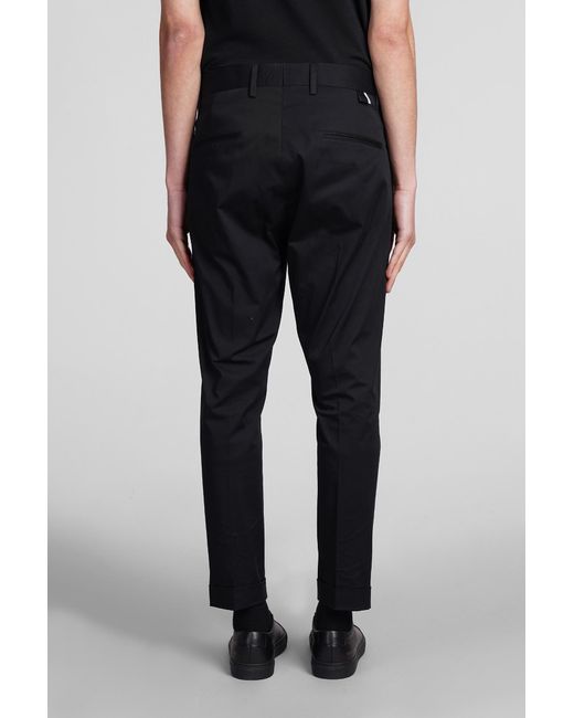 Pantalone Cooper t1.7 in Cotone Nero di Low Brand in Black da Uomo