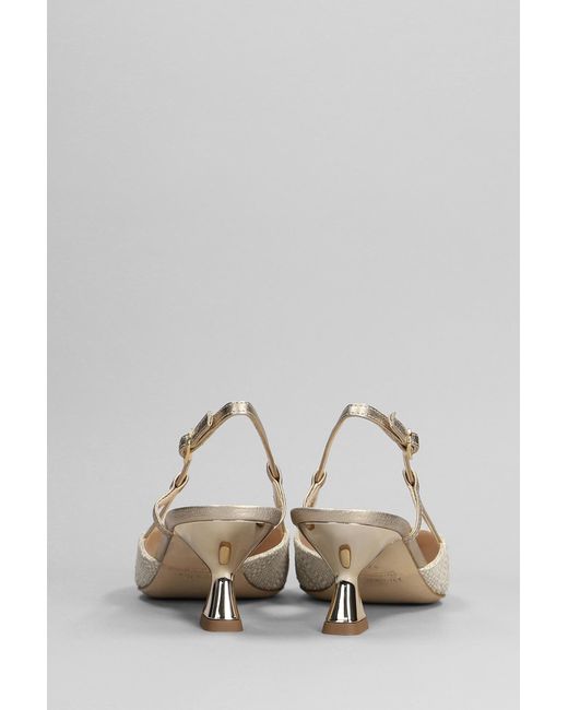 The Seller Natural Pumps In Beige Fabric