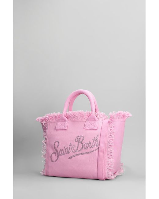 Tote Colette in Cotone Rosa di Mc2 Saint Barth in Pink
