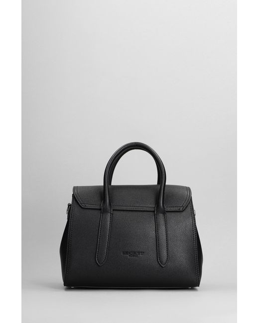 Secret Pon-pon Yalis Rodeo Small Hand Bag In Black Leather