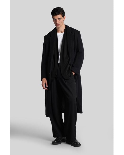 Attachment Pants In Black Wool for men