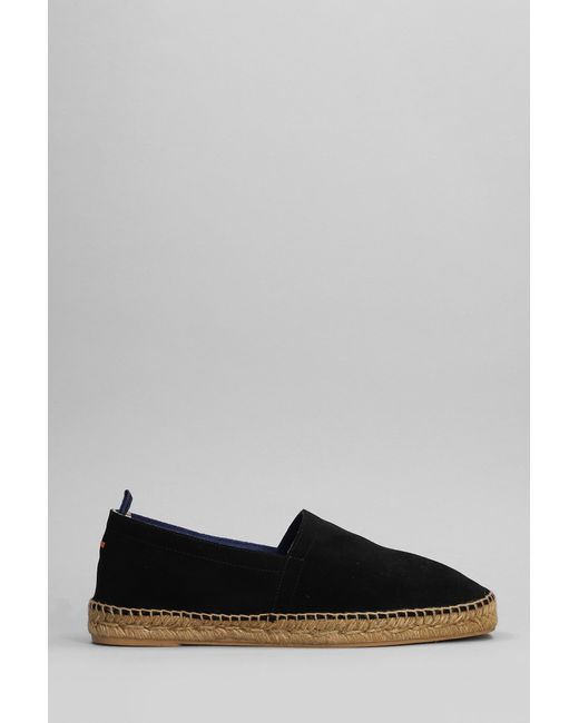 Espadrillas Pablo t 186 in Camoscio Nero da Uomo di Castaner in Grigio Lyst