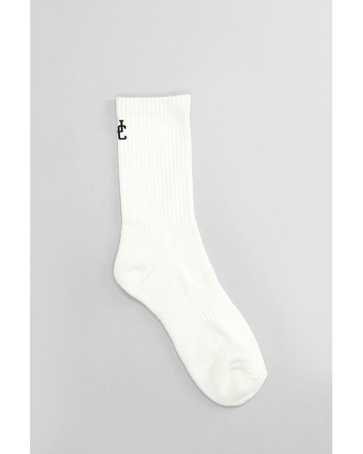 Undercover Socks In White Cotton for men