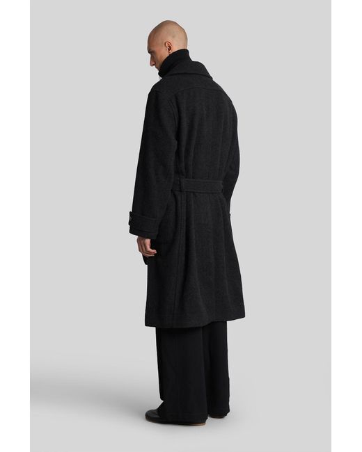 In Lana Nera di Lemaire in Black da Uomo