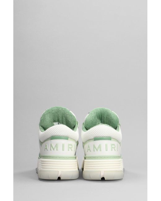 Sneakers Ma-1 in Pelle Bianca di Amiri in White