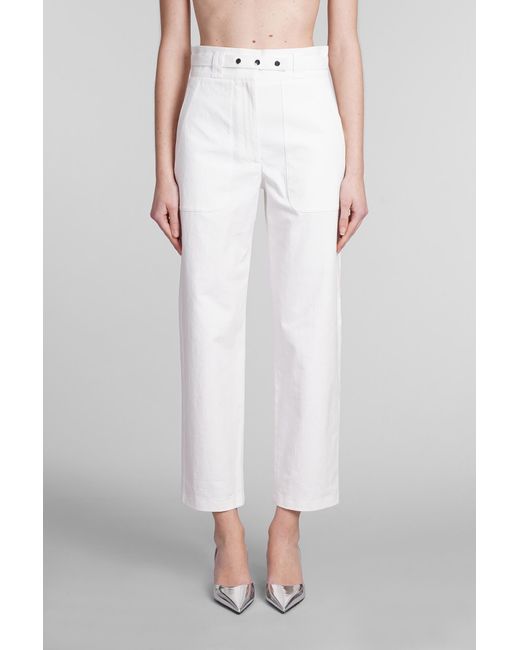 IRO Zoannah Pants In White Cotton