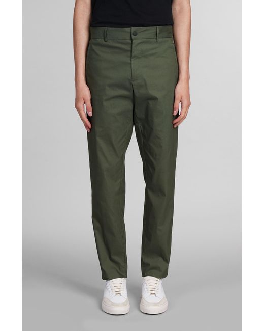 PT Torino Pants In Green Cotton for men