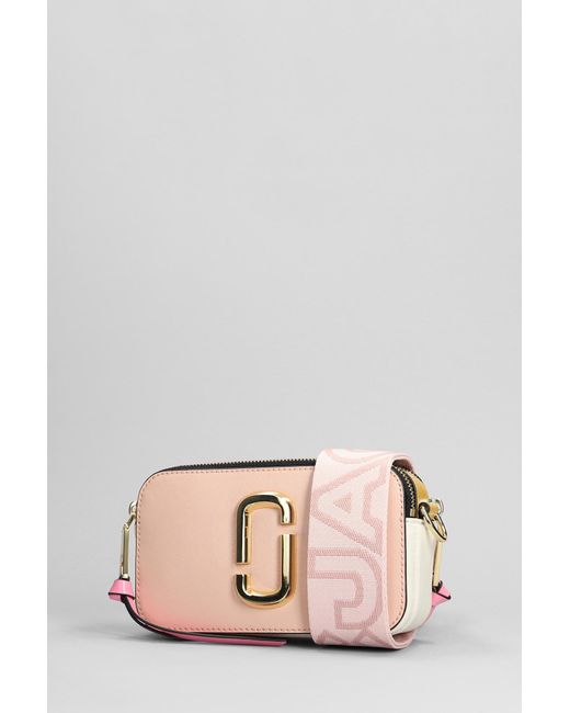Borsa a spalla Snapshot in Pelle Rosa di Marc Jacobs in Pink