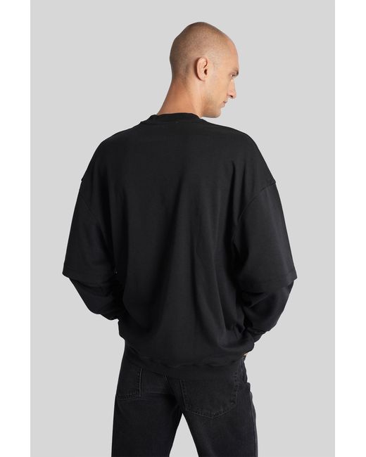 T-Shirt Troy in Cotone Nero di DARKPARK in Black da Uomo