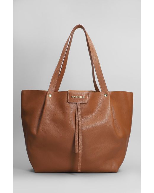 Tote Laura Do in Pelle Cuoio naturale di Marc Ellis in Brown