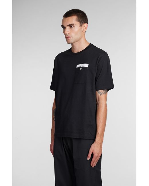Palm Angels Blue T-shirt In Cotton for men