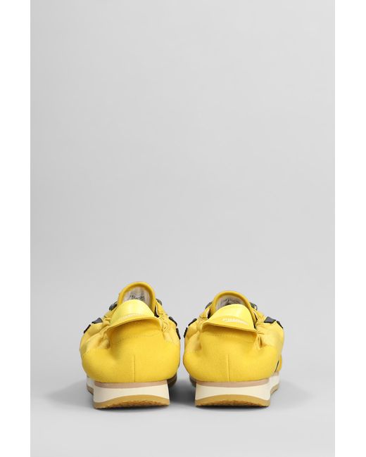 Sneakers Banana in Camoscio e Tessuto Giallo di PURAAI in Yellow da Uomo