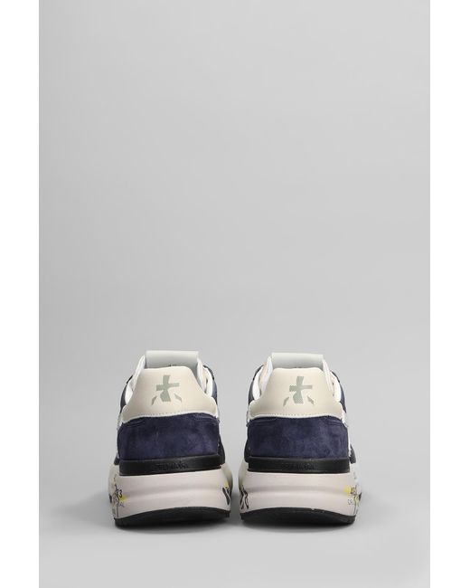 Sneakers Mick in Camoscio e Tessuto Blu di Premiata in Gray da Uomo