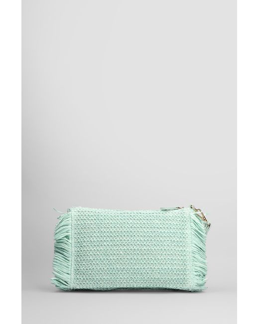Marc Ellis Buby St Josep Clutch Clutch In Green Raffia
