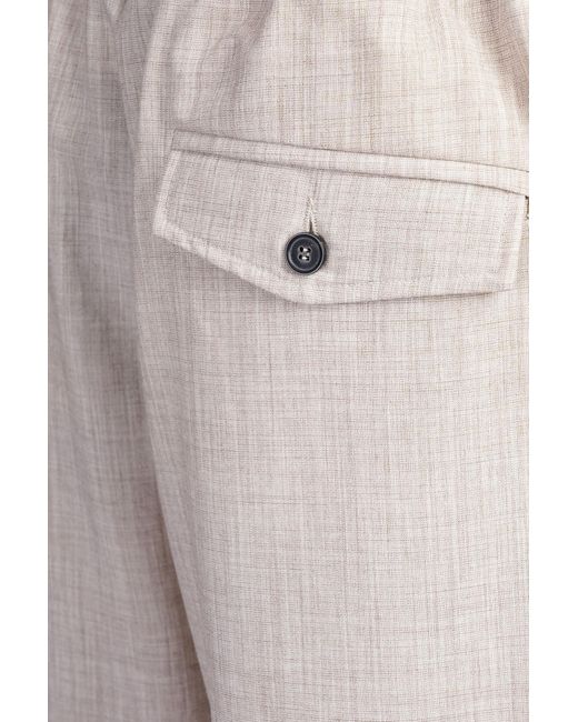 Pantalone in Poliestere Beige di Grifoni in Natural da Uomo