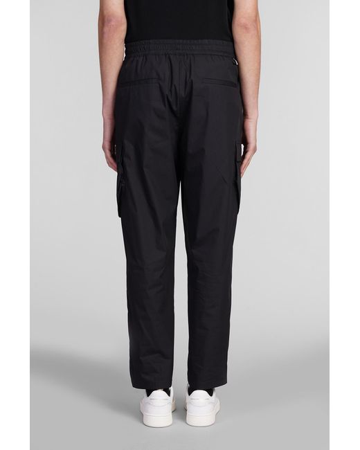 Low Brand Combo Pants In Black Cotton for men