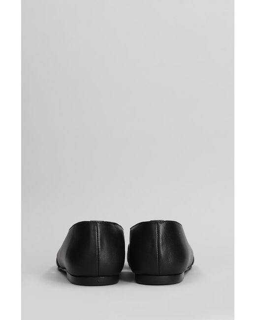 Ballerine Ravena in Pelle Nera di Alohas in Gray