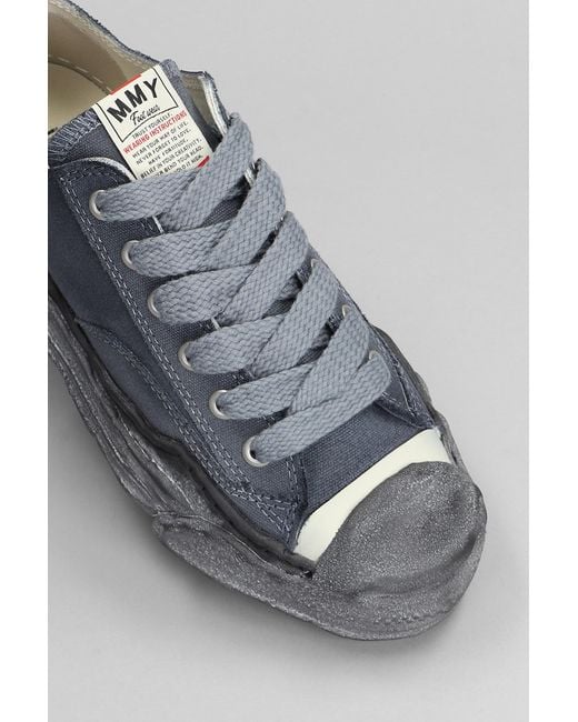 Maison Mihara Yasuhiro Gray Hank Sneakers In Black Cotton for men