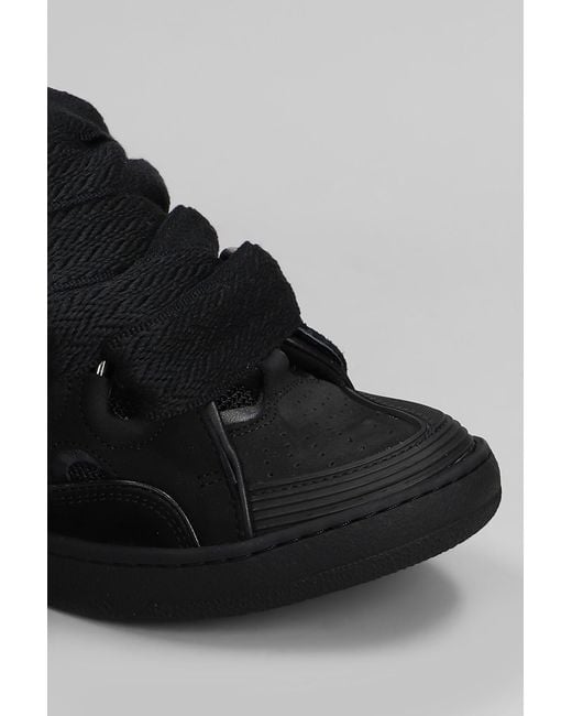 Lanvin Black Curb Sneakers