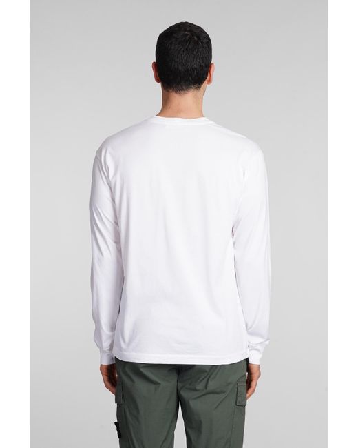 Stone Island T-shirt In White Cotton for men