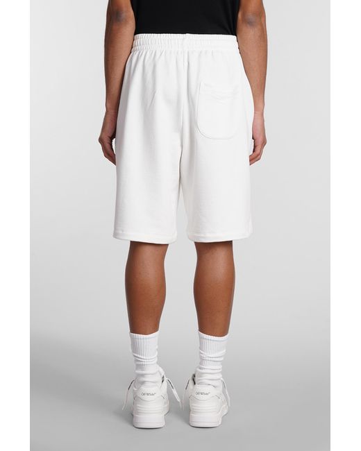 Shorts in Cotone Bianco di Ih Nom Uh Nit in White da Uomo