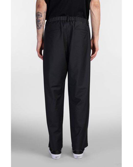 Attachment Pants In Black Polyester for men