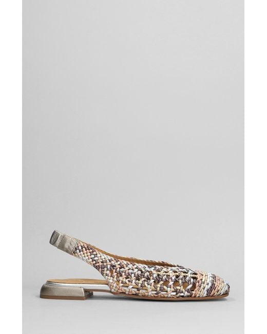 Pedro Miralles Ballet Flats In Multicolor Leather