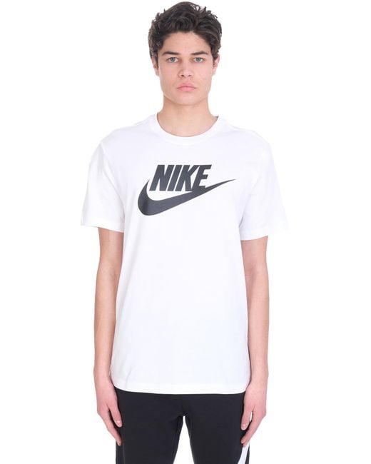 Nike T-shirt In White Cotton for Men - Lyst