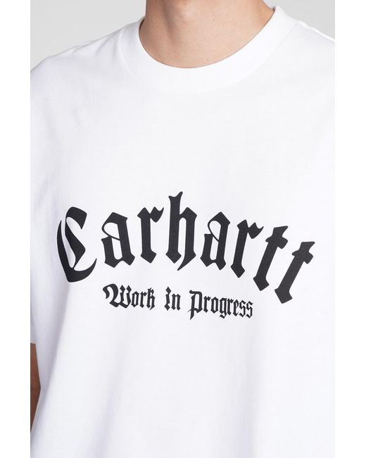 Carhartt T-shirt In White Cotton for men