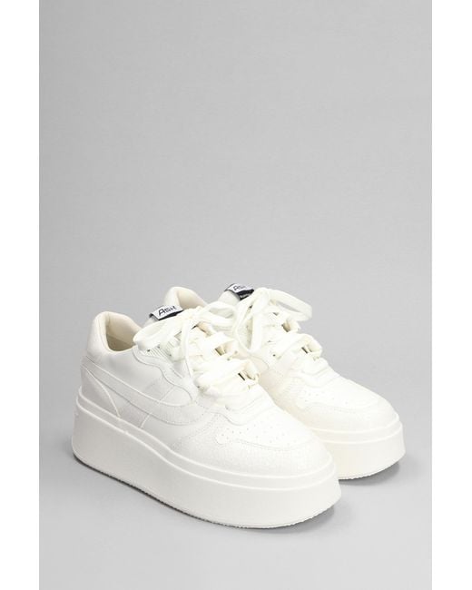 Sneakers Match in Pelle Bianca di Ash in White