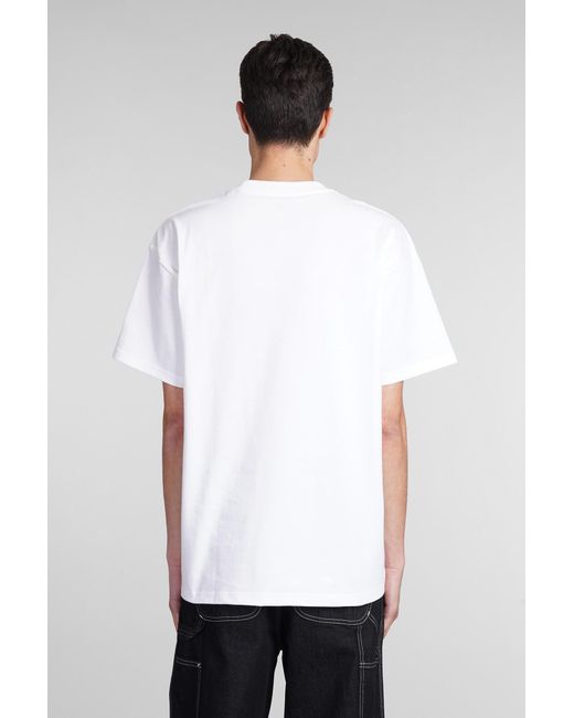 Carhartt T-shirt In White Cotton for men