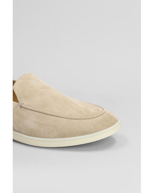 Mocassini in Camoscio Beige di Henderson in Natural da Uomo