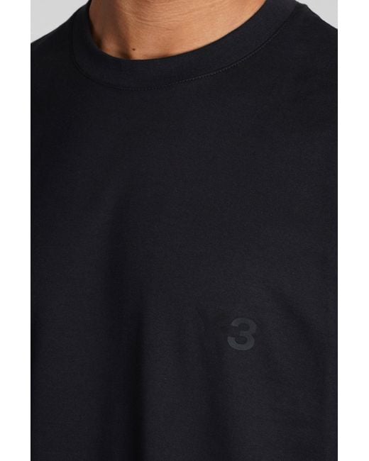 T Shirt Con Logo Tono Su Tono di Y-3 in Black da Uomo