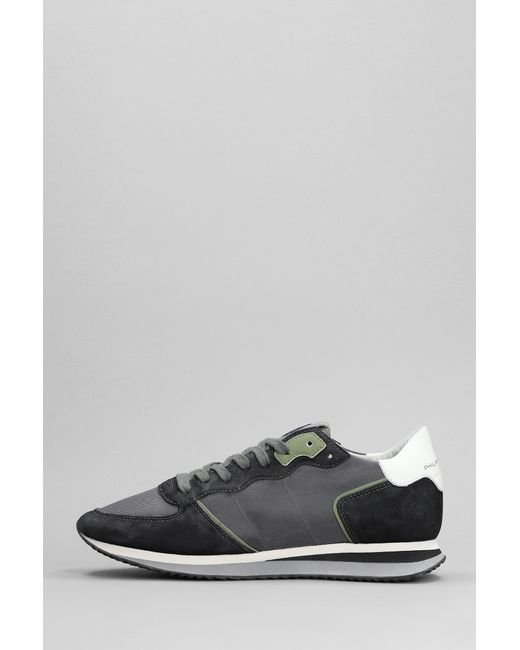Philippe Model Gray Trpx Low Sneakers for men