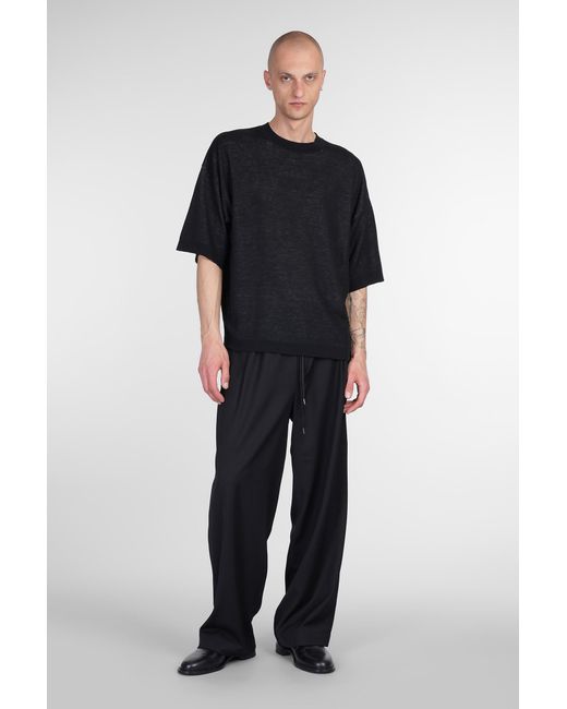 Felpa in Cotone Nero di Isabel Benenato in Black da Uomo