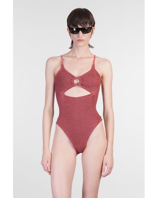 Hunza G Pink Crystal Swim Beachwear