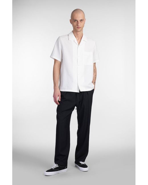 Attachment Shirt In White Polyester for men