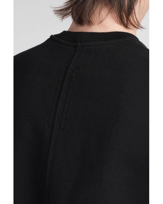 Felpa Sl jumbo tatlin swea in Cotone Nero di Rick Owens in Black