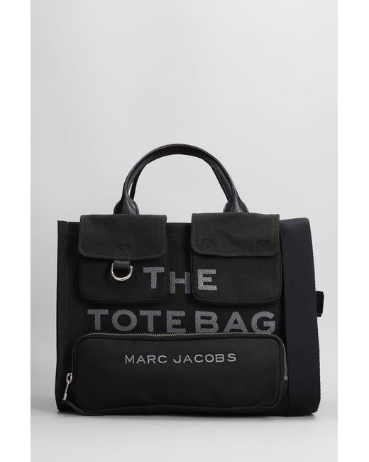 Marc Jacobs The Medium Tote Tote In Black Cotton