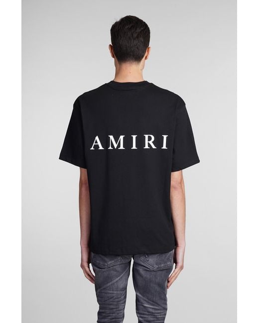 T-Shirt in Cotone Nero di Amiri in Black da Uomo